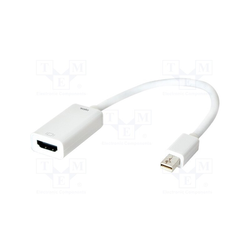 1 pcs x LOGILINK - CV0036B - Adapter, DisplayPort 1.2, HDMI socket,mini DisplayPort plug