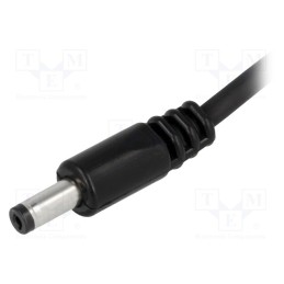 1 pcs x BQ CABLE - DC.CAB.1410.0150 - Cable, 2x1mm2, wires,DC 4,8/1,7 plug, straight, black, 1.5m