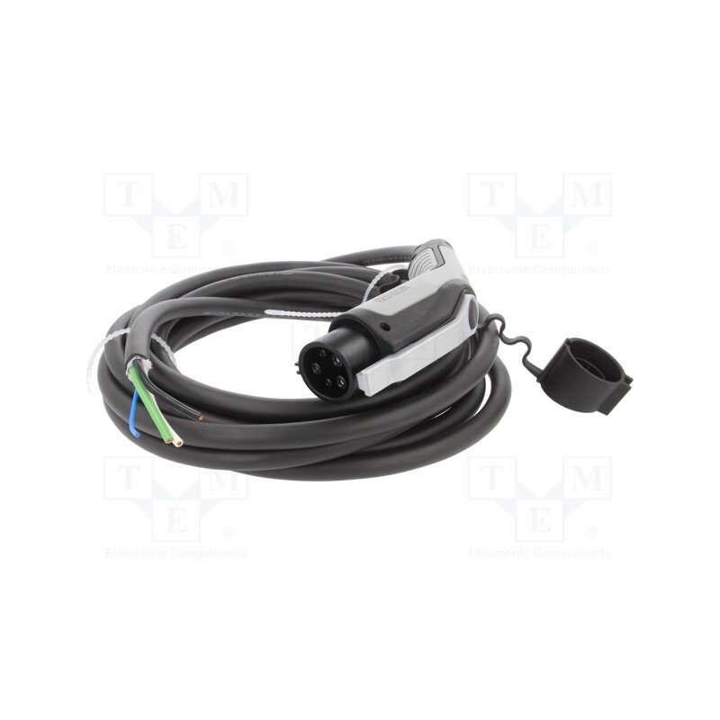 1 pcs x PHOENIX CONTACT - 1628423 - Cable: eMobility, 1x18AWG,3x10AWG, 250V, 8kW, IP44, wires,Type 1