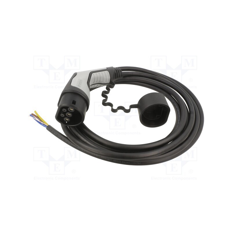 1 pcs x PHOENIX CONTACT - 1627760 - Cable: eMobility, 1x0.5mm2,3x6mm2, 250V, 8kW, IP44, wires,Type 2