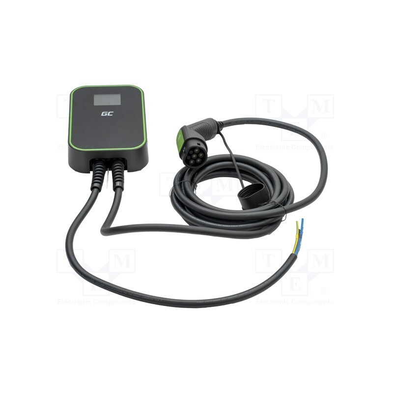 1 pcs x GREEN CELL - EV14 - Charger: eMobility, 2x0.5mm2,5G2.5mm2, 380V, 22kW, IP66, 6m, 32A