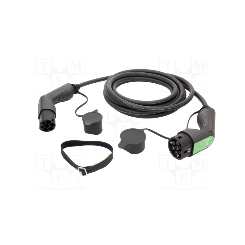 1 pcs x GREEN CELL - EV12 - Cable: eMobility, 480V, 11kW, IP55, Type 2,both sides, 7m, 16A