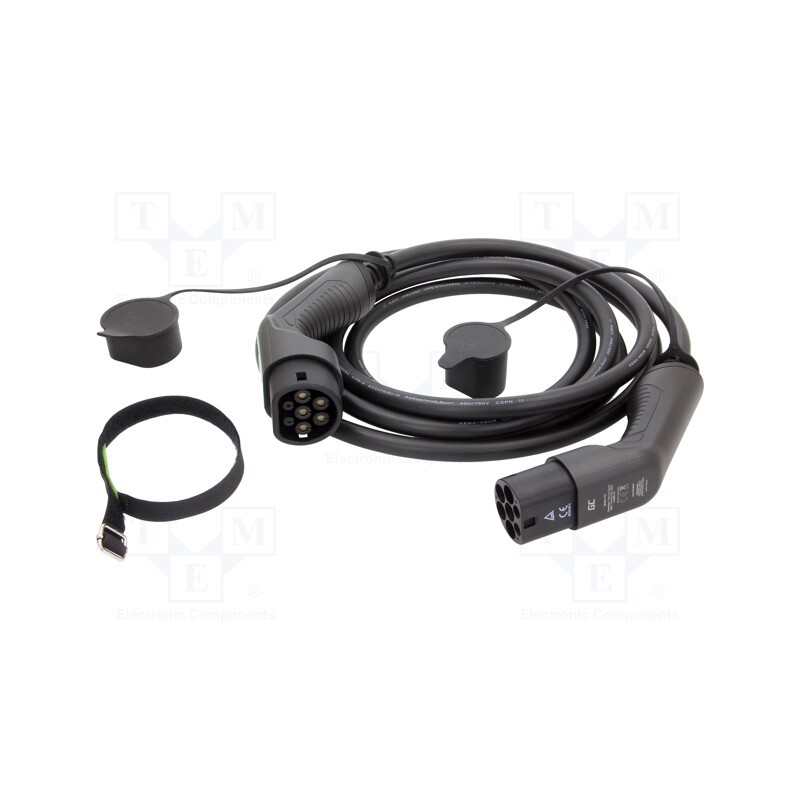 1 pcs x GREEN CELL - EV07 - Cable: eMobility, 480V, 22kW, IP55, Type 2,both sides, 5m, 32A