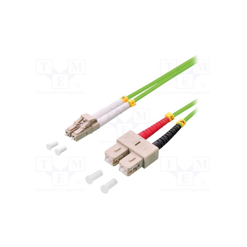 1 pcs x LOGILINK - FP5LS01 - Fiber patch cord, OM5, LC/UPC,SC/UPC, 1m, Optical fiber: 50/125um