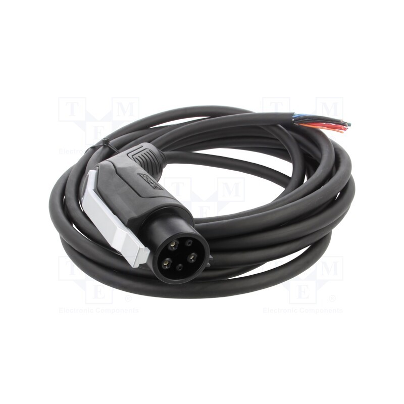1 pcs x PHOENIX CONTACT - 1289517 - Cable: eMobility, 1x10AWG,4x12AWG,5x22AWG, 250V, 12kW, IP44, 7.6m
