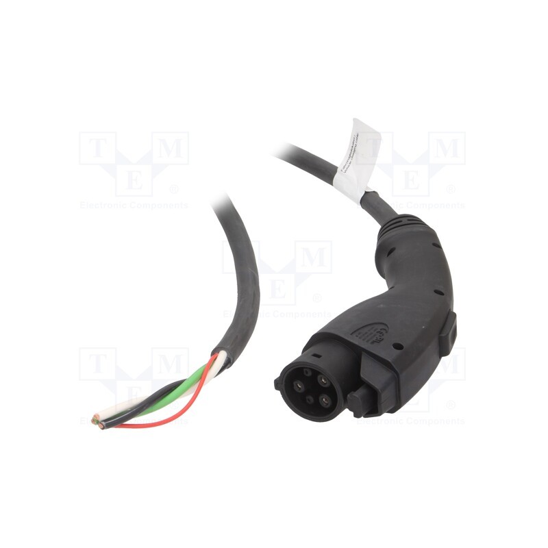1 pcs x HARTING - 8831504004440A1 - Cable: eMobility, 1x0.56mm2,3x5.3mm2, 250V, 10kW, IP44, 5m, 41A