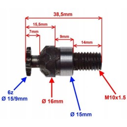 Quad atv pocket bike mini 50 chain t8f 140 sprocket front 6 rear rear 64