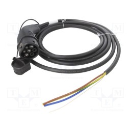 1 pcs x HARTING - 8811508008880A1 - Cable: eMobility, 1x0.5mm2,3x6mm2, 250V, 7.4kW, IP44, wires,Type 2