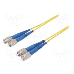 1 pcs x FIBRAIN - G-FC-FC-S-003.0-DX-D-18-Y - Fiber patch cord, FC/UPC,both sides, 3m, Optical fiber: 9/125um