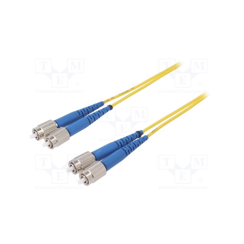 1 pcs x FIBRAIN - G-FC-FC-S-003.0-DX-D-18-Y - Fiber patch cord, FC/UPC,both sides, 3m, Optical fiber: 9/125um