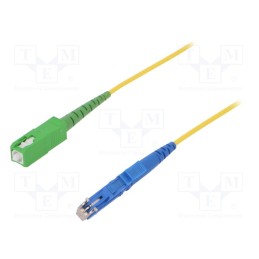1 pcs x FIBRAIN - G-SCA-E2-S-005.0-SX-D-18-Y - Fiber patch cord, E2/UPC,SC/APC, 5m, Optical fiber: 9/125um, Gold