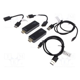 1 pcs x DIGITUS - DS-55318 - HDMI extender, wireless,HDCP 1.3,HDMI 1.4, black, 50m