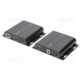 1 pcs x DIGITUS - DS-55122 - HDMI extender, HDCP 1.4,HDMI 1.4, black, Enclos.mat: metal, 120m