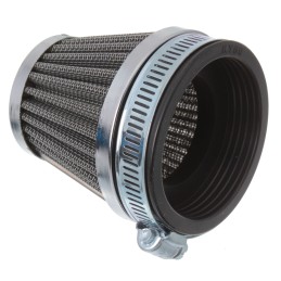 Motorcycle conical air filter, chrome, large, 50mm