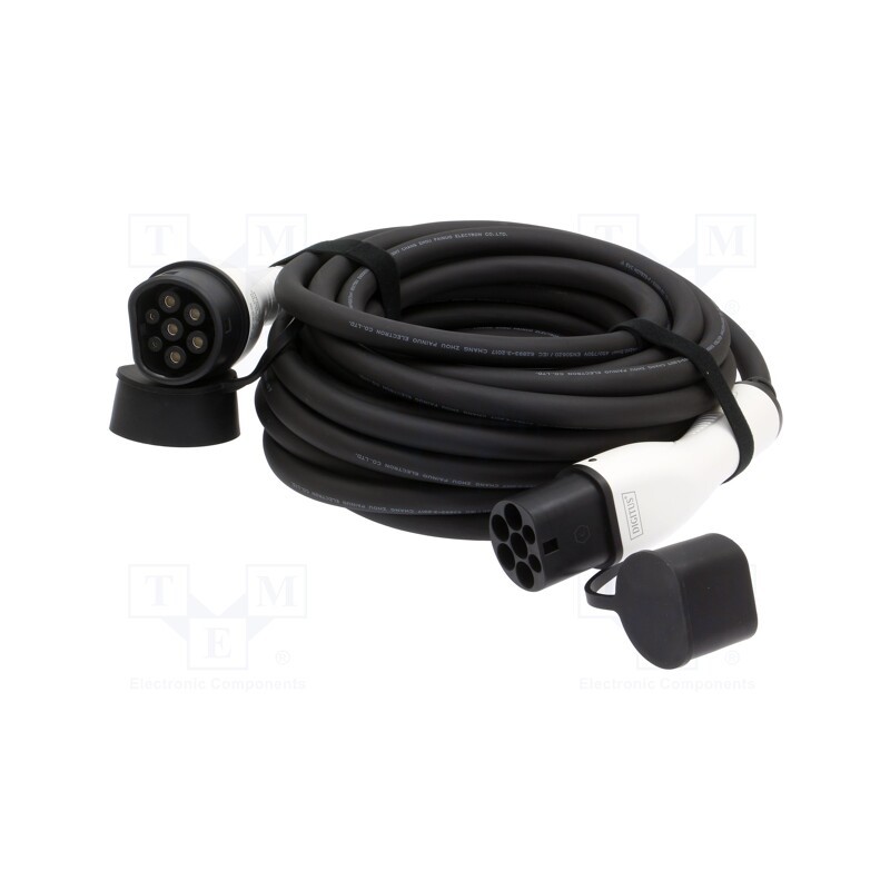 1 pcs x DIGITUS - DK-3P32-050 - Cable: eMobility, 1x0.75mm2,5x6mm2, 400V, 22kW, IP55, 5m, 32A