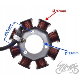 DC magneto stator for Yamaha YBR 125