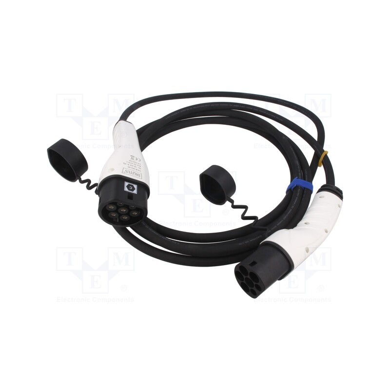 1 pcs x DIGITUS - DK-3P16-050 - Cable: eMobility, 1x0.75mm2,5x2.5mm2, 400V, 11kW, IP55, 5m, 16A