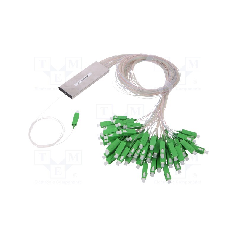 1 pcs x FIBRAIN - FPLC-G0-2-164-90-1-2-X1-5-SCA-SCA - Transition: splitter, SC/APC,both sides, Input: SC/APC, Gold