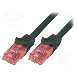 1 pcs x LOGILINK - CQ2093U - Patch cord, U/UTP, 6, stranded, Cu, LSZH, black, 10m, 26AWG