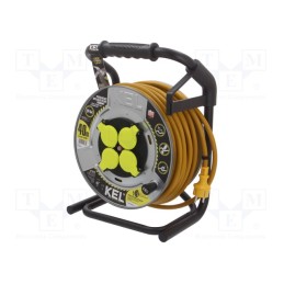 1 pcs x KEL - W-99276 - Extension lead, 3G2.5mm2, reel,with non-rotating sockets, 40m