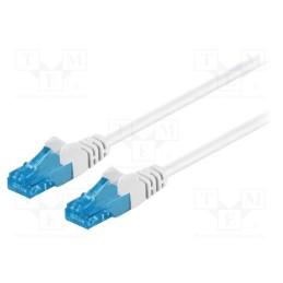 1 pcs x Goobay - 59829 - Patch cord, U/UTP, 6a, stranded, Cu, LSZH, white, 7.5m, 26AWG