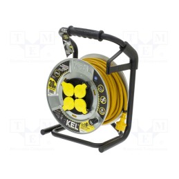 1 pcs x KEL - W-99456 - Extension lead, 3x2.5mm2, reel,with non-rotating sockets, 30m