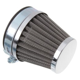 Quad ATV conical air filter, chrome, large, 48mm