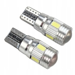 LED bulb 6 smd 5630 w5w t10 canbus lens
