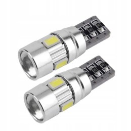 LED bulb 6 smd 5630 w5w t10 canbus lens