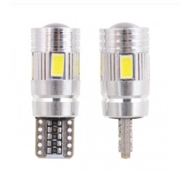 LED bulb 6 smd 5630 w5w t10 canbus lens