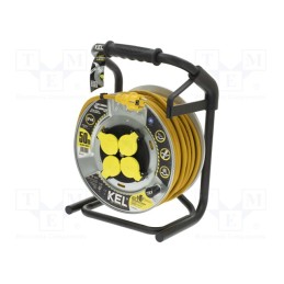 1 pcs x KEL - W-99468 - Extension lead, 3x1.5mm2, reel,with non-rotating sockets, 50m