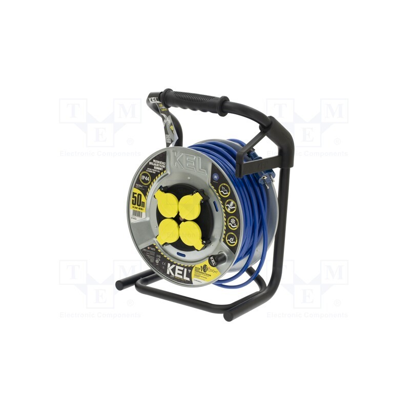 1 pcs x KEL - W-99467 - Extension lead, 3x1.5mm2, reel,with non-rotating sockets, PUR