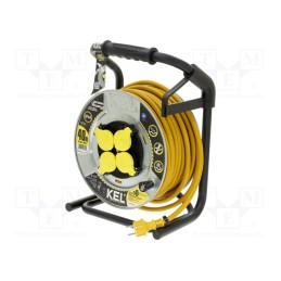 1 pcs x KEL - W-99464 - Extension lead, 3x2.5mm2, reel,with non-rotating sockets, 40m