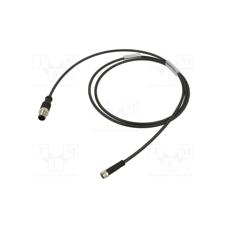 1 pcs x IPF ELECTRONIC - VK150F84 - Connection lead, PIN: 3, 1.5m, plug, -25÷80°C, Insulation: PUR, IP67