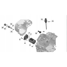 Oil filter cover o ring can am brp 420230920