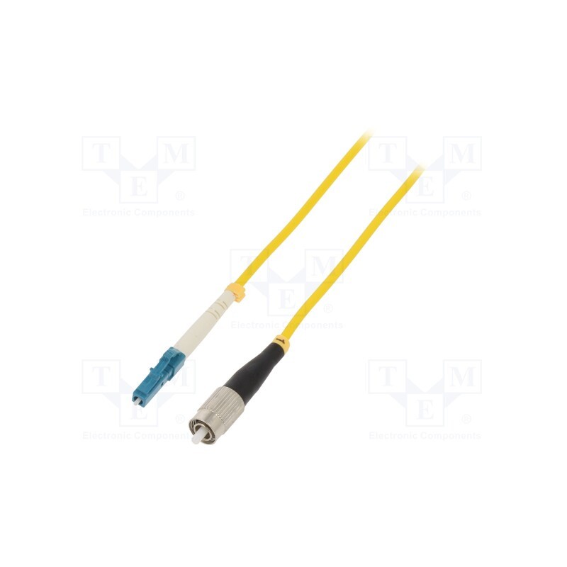 1 pcs x QOLTEC - 54054 - Fiber patch cord, FC/UPC,LC/UPC, 5m, Optical fiber: 9/125um, LSZH