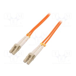 1 pcs x QOLTEC - 54026 - Fiber patch cord, OM2, LC/UPC,both sides, 7m, LSZH, orange