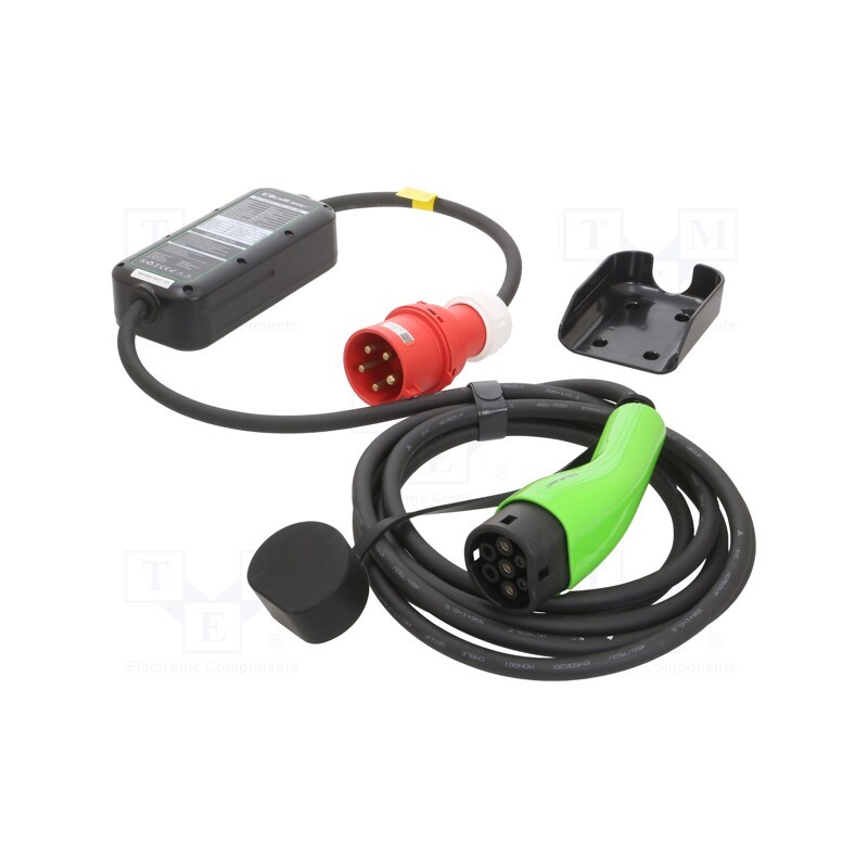 1 pcs x QOLTEC - 52471 - Charger: eMobility, 2x0.5mm2,3G6mm2, 7kW, IP65, 5m, 32A, -30÷50°C