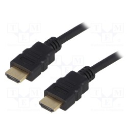 1 pcs x QOLTEC - 50407 - Cable, HDMI 1.4, HDMI plug,both sides, PVC, 2m, black, black