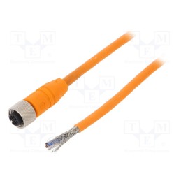 1 pcs x LUMBERG AUTOMATION - RKTS 4-182/2 M - Connection lead, M12, PIN: 4, straight, 2m, plug, 240VAC, 4A, IP67