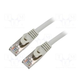 1 pcs x GEMBIRD - PP6A-LSZHCU-25M - Patch cord, S/FTP, 6a, solid, Cu, LSZH, grey, 25m, 27AWG, Cablexpert