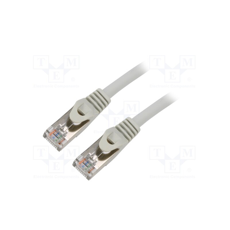 1 pcs x GEMBIRD - PP6A-LSZHCU-25M - Patch cord, S/FTP, 6a, solid, Cu, LSZH, grey, 25m, 27AWG, Cablexpert