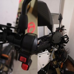 Handlebar clamp, mirror mount, m8, m10