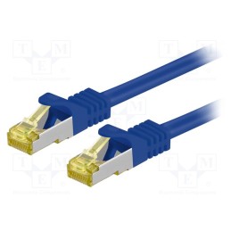 1 pcs x Goobay - 91574 - Patch cord, S/FTP, 6a, stranded, Cu, LSZH, blue, 0.5m, 26AWG