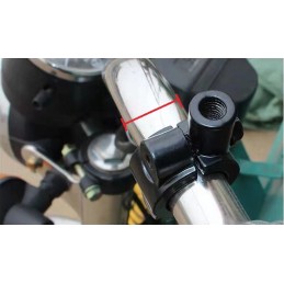 Handlebar holder, mirror mounting clamp, m8, m10