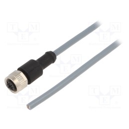 1 pcs x SENSATA / CYNERGY3 - LC02FBS-PVC - Connection lead, M12, PIN: 4, straight, 2m, plug, 250VAC, 4A, IP67