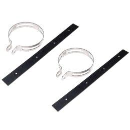 Exhaust muffler clamp for quad atv scooter