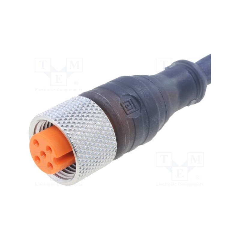 1 pcs x LUMBERG AUTOMATION - RKT 5-228/5 M - Connection lead, M12, PIN: 5, straight, 5m, plug, 60VAC, 4A, -25÷80°C