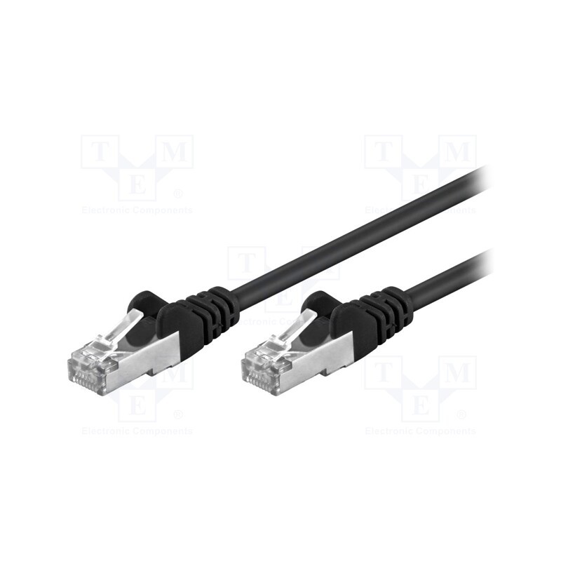 1 pcs x Goobay - 68661 - Patch cord, F/UTP, 5e, stranded, CCA, PVC, black, 30m, 26AWG