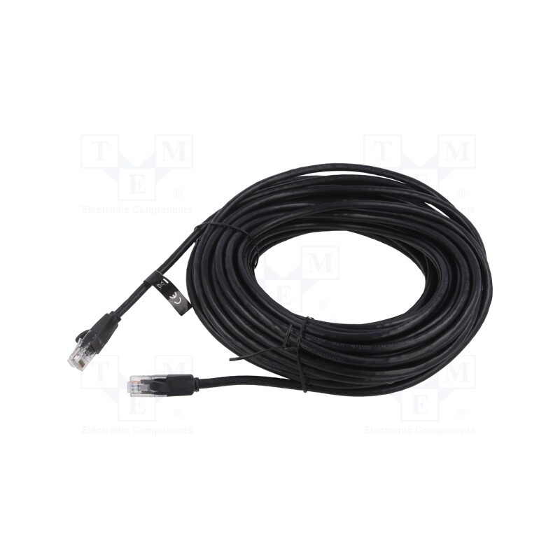 1 pcs x VENTION - IBEBQ - Patch cord, U/UTP, 6, stranded, CCA, PVC, black, 20m, 26AWG